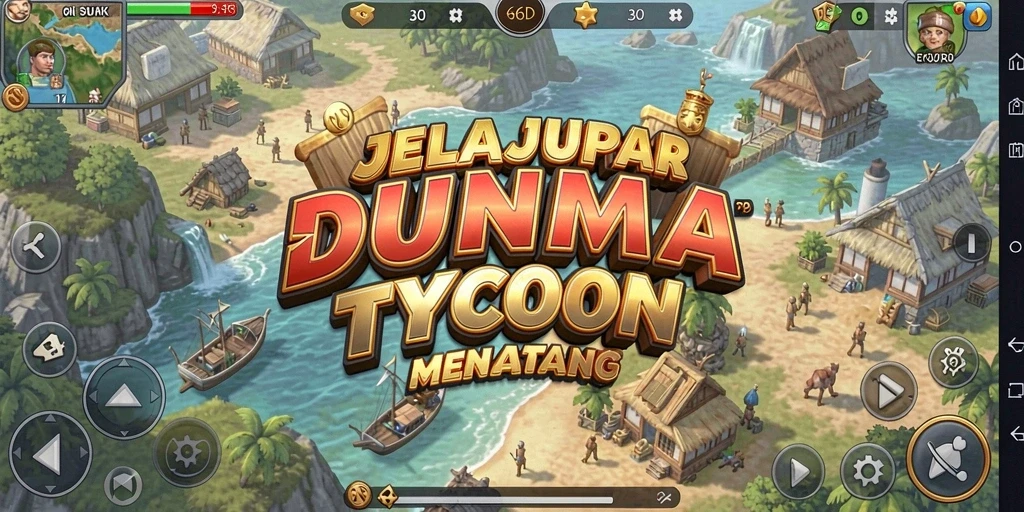 Tampilan menarik dari gameplay Tycoon di 66D.