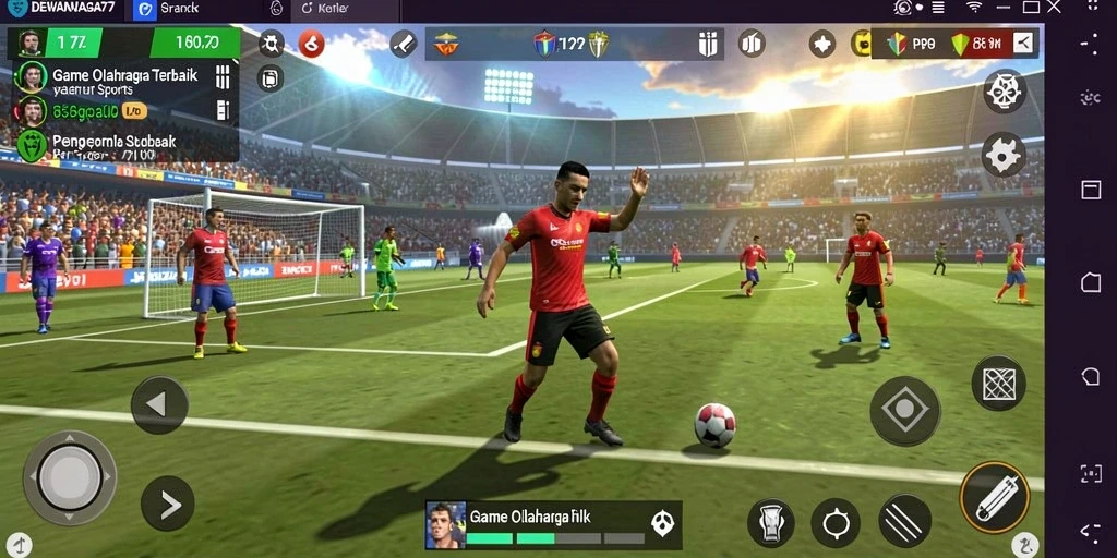 Screenshot gameplay <strong>DEWANAGA77</strong> yang menampilkan aksi seru permainan olahraga.