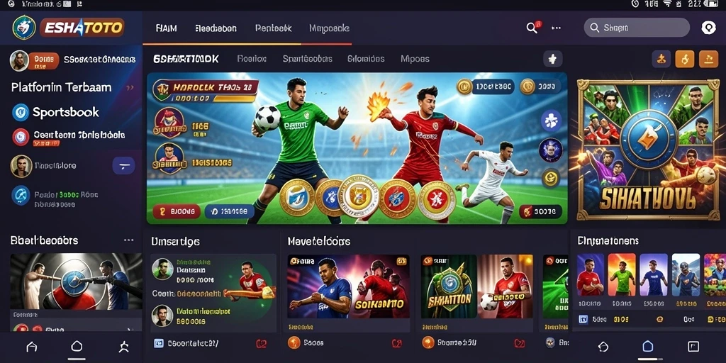 Tampilan gameplay Sportsbook yang menarik dan interaktif.