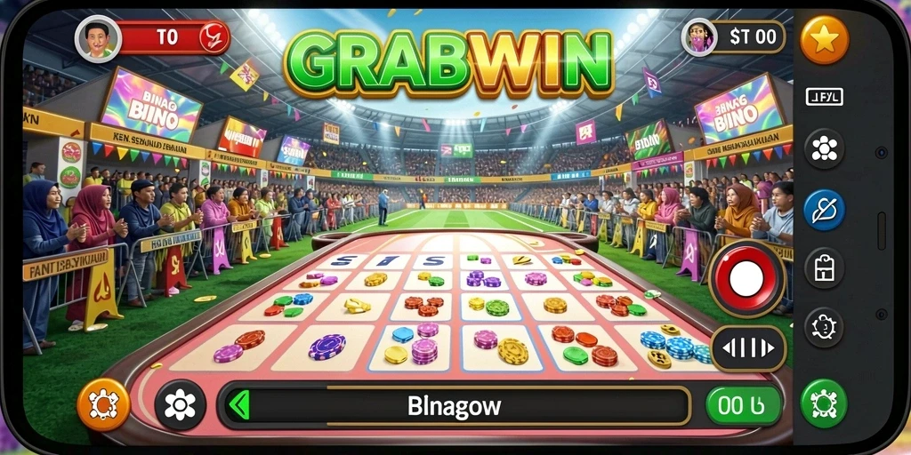 Tampilan permainan Bingo yang menarik dan interaktif dalam GRABWIN.