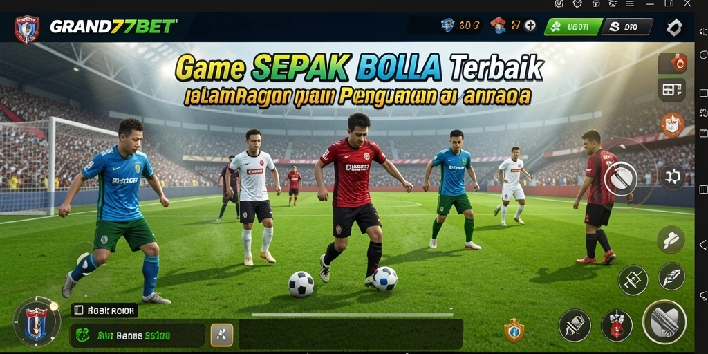 Tampilan menarik dari permainan sepak bola yang mendebarkan.
