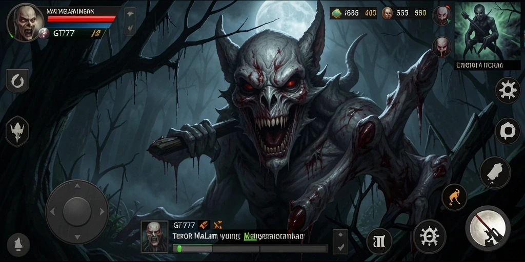 Tampilan gameplay menyeramkan dari GT777 yang penuh ketegangan.
