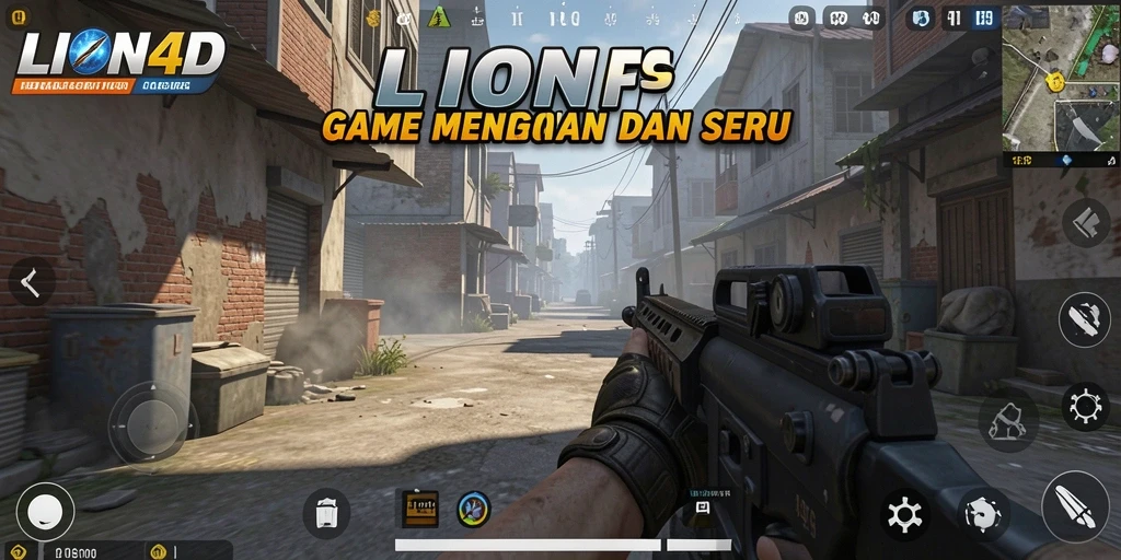 Tampilan gameplay intens dalam LION4D menghadirkan aksi memukau.