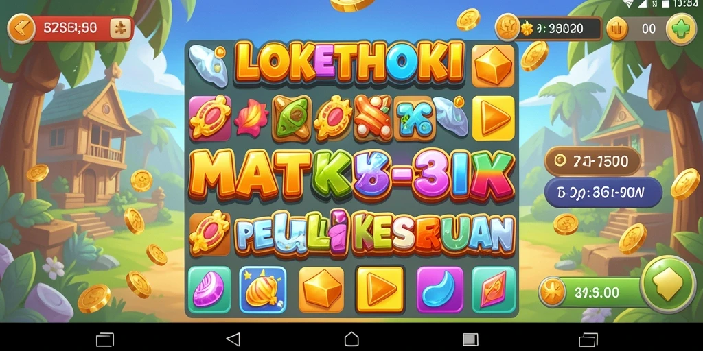 Tampilan gameplay seru bermain LOKETHOKI dengan kombinasi Match-3.