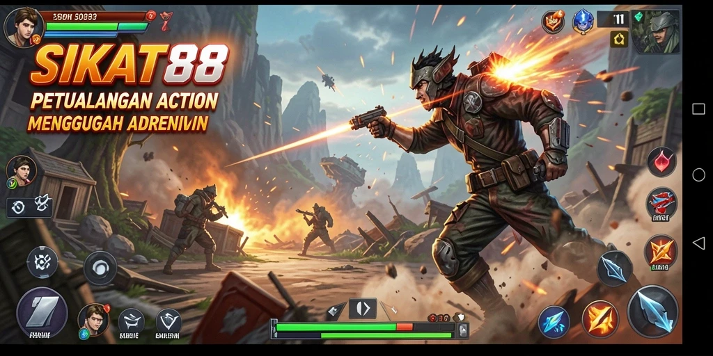 Screenshot gameplay SIKAT88 menunjukkan aksi yang seru dan mendebarkan.