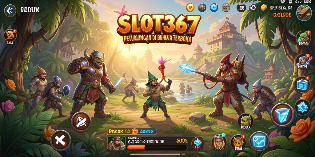 Screenshot menunjukkan karakter yang menjelajahi dunia terbuka SLOT367.