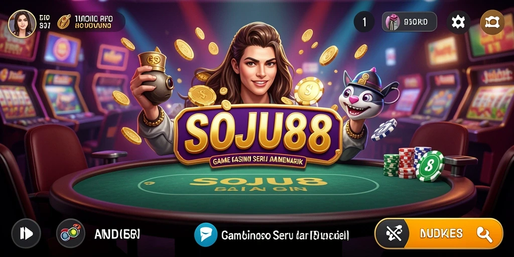 Screenshot utama SOJU88 menampilkan gameplay Kasino yang menarik.