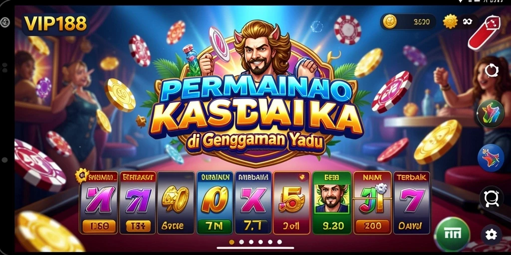 Screenshot menunjukkan gameplay Kasino yang mendebarkan di VIP188.