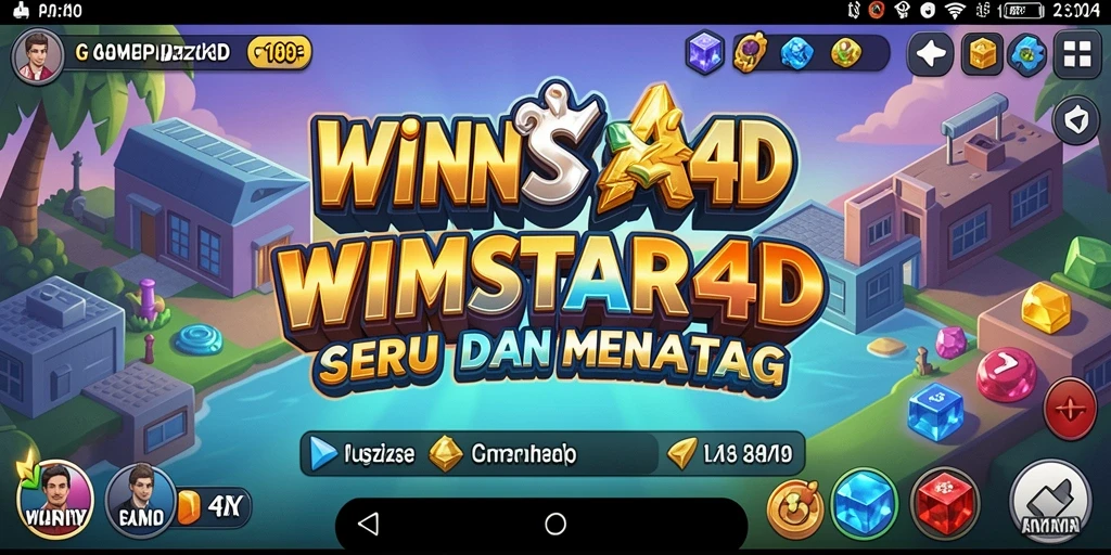 Menampilkan gameplay mendebarkan dari permainan Puzzle WINSTAR4D.